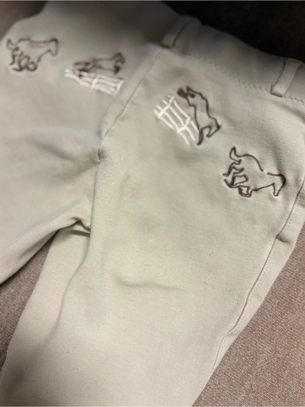 Kids beige Riding Breeches - Stretch Comfort